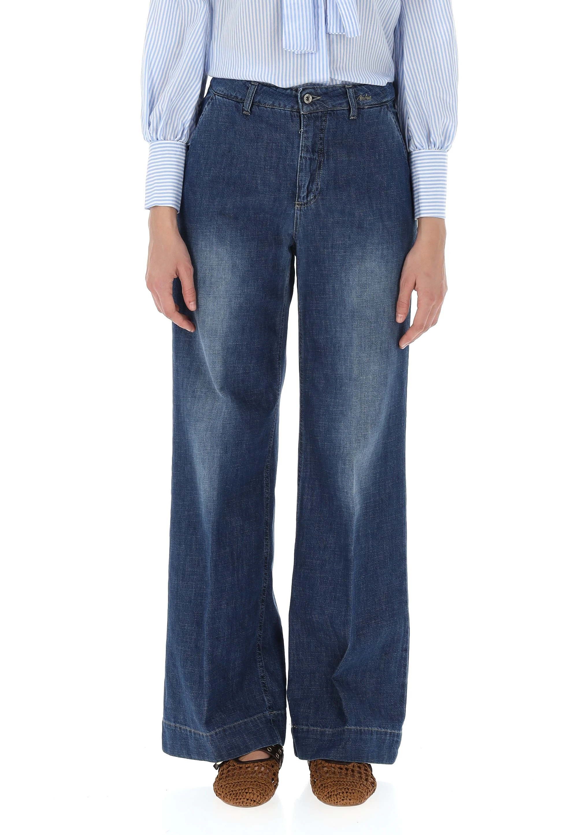 Jeans a palazzo taglio chino Age